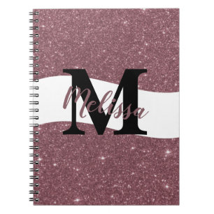 Personalised glitter notebook