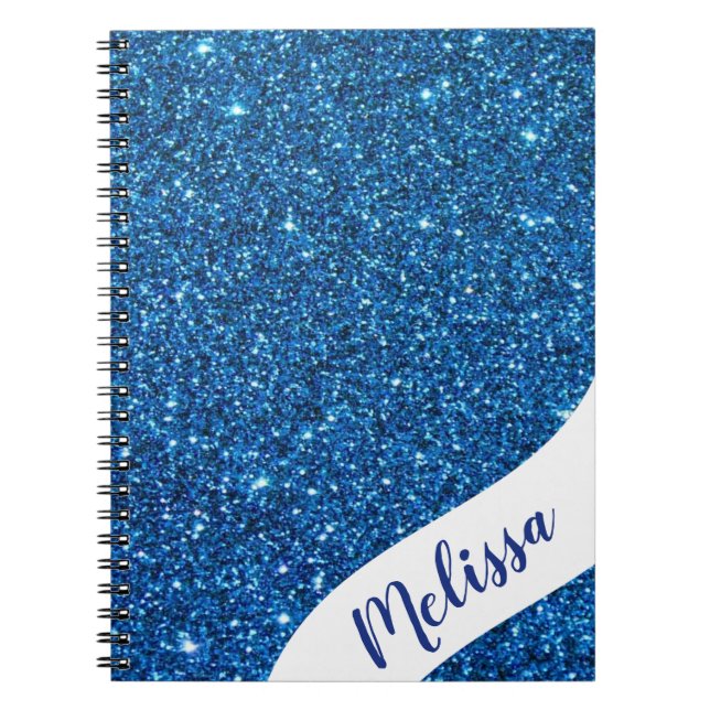 Personalised glitter notebook (Front)