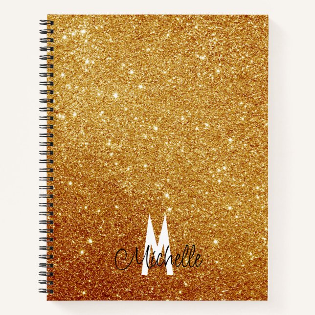 Personalised Glitter Notebook (Front)