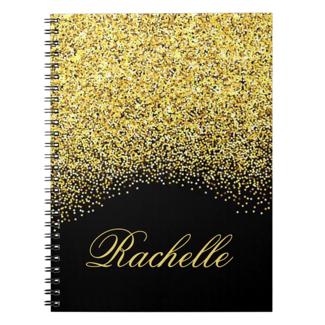 Personalised Glitter Notebook (Front)