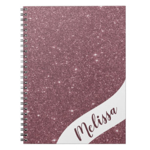 Personalised glitter notebook