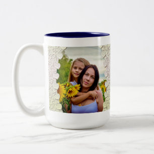 Personalised Glitter Photo Mug Wrap Design