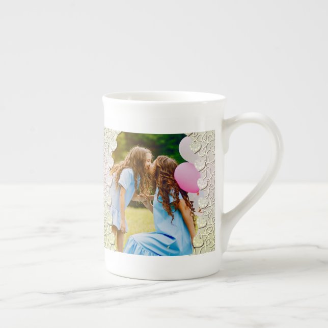 Personalised Glitter Photo Mug Wrap Design (Right)