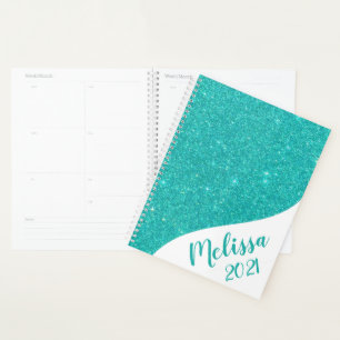 Personalised glitter planner