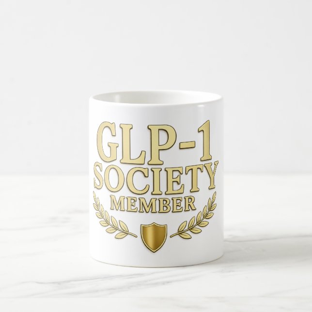 Personalised GLP-1 Society Member Funny Coffee Mug (Center)