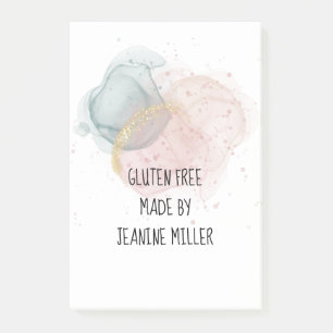 Personalised Gluten Free Sticky Post-it Notes