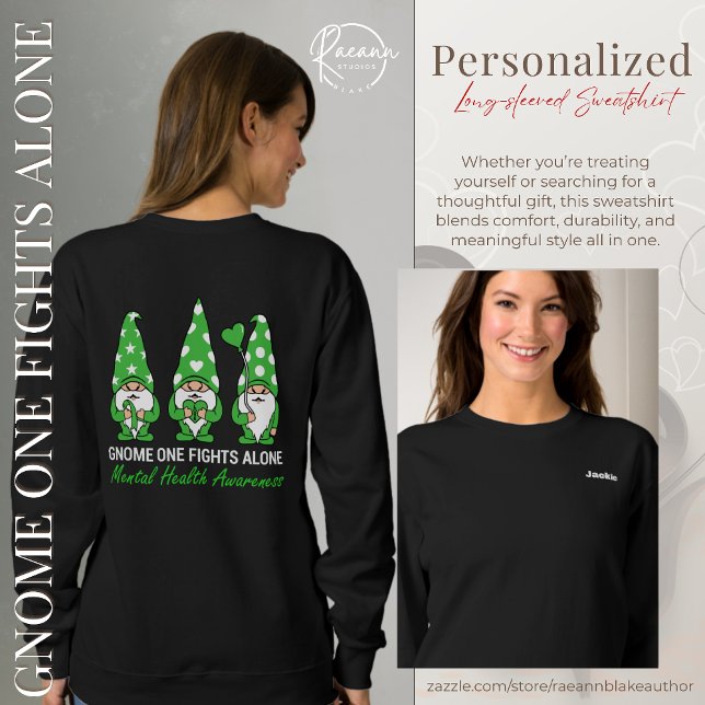 Personalised Gnome One Fights Alone Sweatshirt (Creator Uploaded)