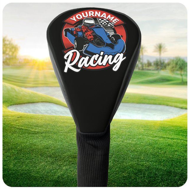 Personalised Go Kart Extreme Racing Karting Race Golf Head Cover (Creator Uploaded)