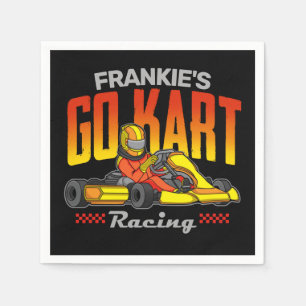 Personalised Go Kart Racing Motorsport Karting Napkin