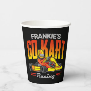 Personalised Go Kart Racing Motorsport Karting  Paper Cups