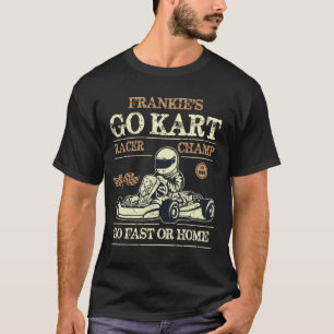 Personalised Go Kart Racing Motorsport Karting  T-Shirt