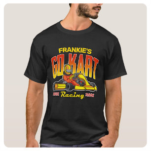 Personalised Go Kart Racing Motorsport Karting T-Shirt