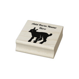 Personalised Goat Kid Farm Stamp
