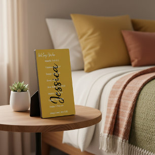 Personalised God says you are, scriptures Plaque