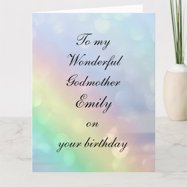 Godmother Birthday Cards | Zazzle UK
