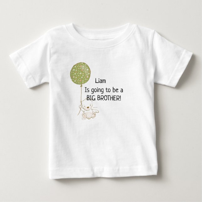 Personalised Going to be a Big Brother T-Shirt (Front)