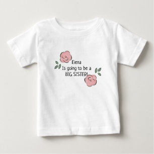 Personalised Going to be a Big Sister T-Shirt