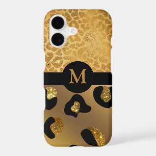 Personalised Gold & Black Animal Print Case-Mate i