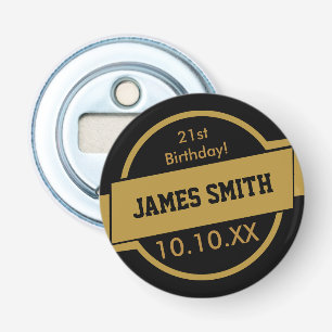 Personalised Gold Bottle Opener