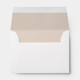 Personalised Gold Brown Name & Address Envelope