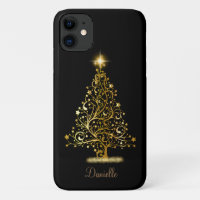 Personalised Gold Christmas Tree