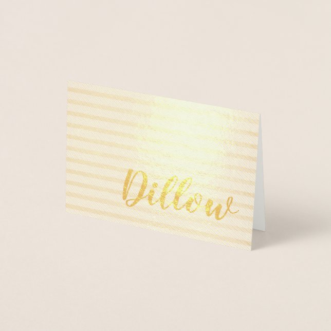 Personalised Gold Foil Design Foil Card (Front)