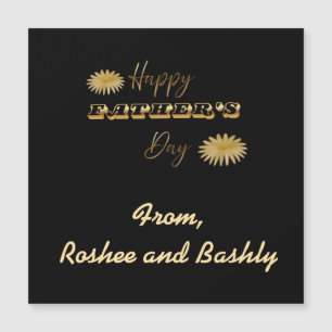 Personalised Gold Happy Father's Day Gift 