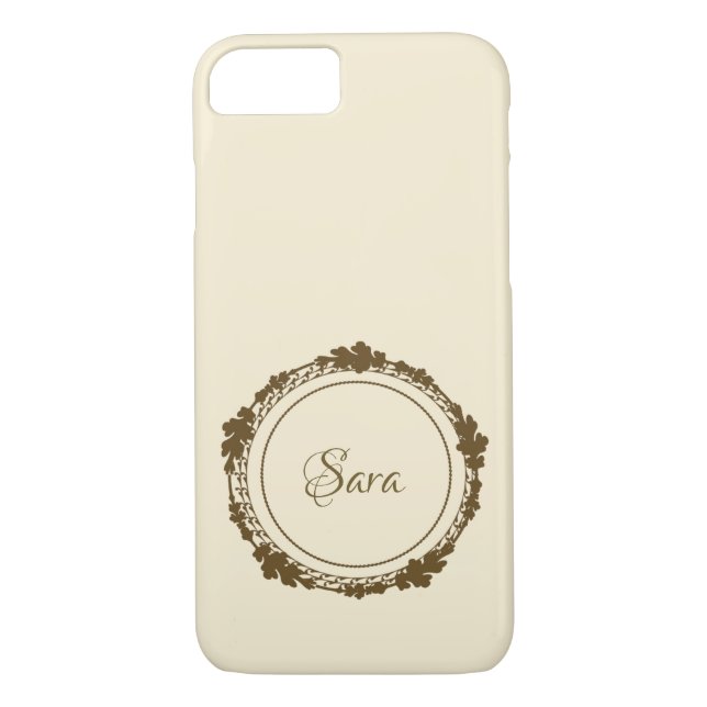 Personalised Gold iPhone case (Back)