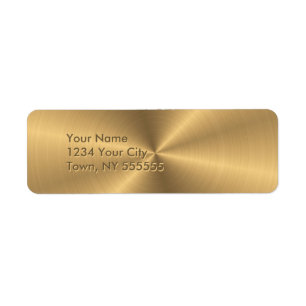 Personalised Gold Metallic Radial Texture