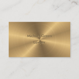 Personalised Gold Metallic Radial Texture Business Card