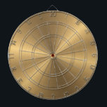 Personalised Gold Metallic Radial Texture Dartboard<br><div class="desc">Feel free to modify the design according to your own preferences. You may change the design location, orientation, background colours and size. Also, you may add your own text, or slogan set its font, location and size, all in order to create the ultimate personal gift for you and your loved...</div>