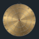 Personalised Gold Metallic Radial Texture Dartboard<br><div class="desc">Feel free to modify the design according to your own preferences. You may change the design location, orientation, background colours and size. Also, you may add your own text, or slogan set its font, location and size, all in order to create the ultimate personal gift for you and your loved...</div>