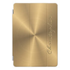 Personalised Gold Metallic Radial Texture