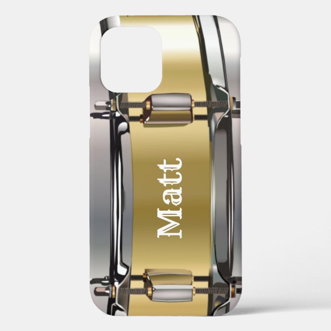 Personalised Gold Snare Drum  Case-Mate iPhone Case (Back)