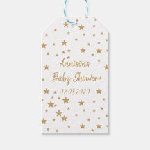 Personalised Gold Star Glitter Girl Baby Shower 