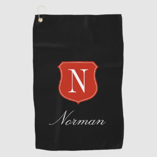 Personalised gold towel gift with classy logo