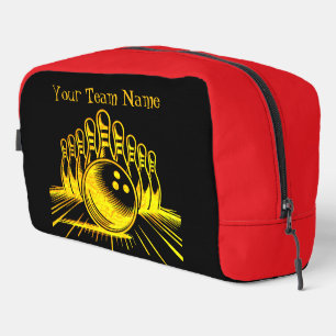 Personalised Golden Bowling Team Design Dopp Kit