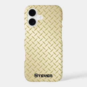 Personalised Golden Diamond Plate