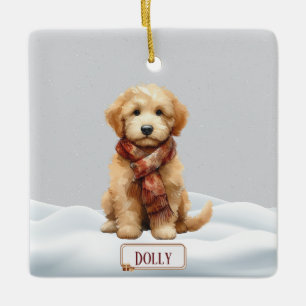 Personalised Golden Doodle Christmas Ornament