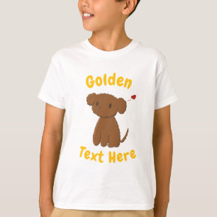 Personalised Golden Doodle Dog Kids T-shirt
