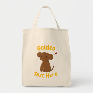 Personalised Golden Doodle Dog Tote Bags