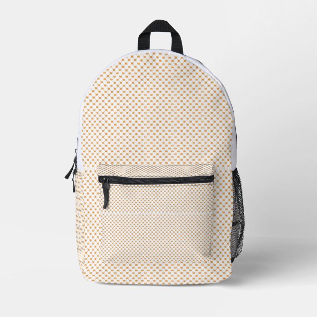 Personalised Golden Geometric Backpack (Front)