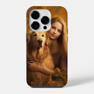 Personalised golden retriever Best Dog Mum i phone iPhone 14 Pro Case