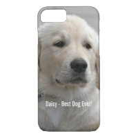 Personalised Golden Retriever Dog Photo and Name