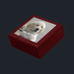 Personalised Golden Retriever Dog Photo and Name Gift Box<br><div class="desc">Personalise this Golden Retriever Dog keepsake with your dog's or puppy's photo and name (or other pet or person's photo/name). Text reads "Best Dog Ever" or add your own text - We love Daisy (your dog's name), dog's birthday or day of passing. Just click on "customise" to add your personalised...</div>