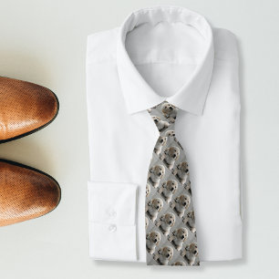 Personalised Golden Retriever Dog Photo and Name Tie