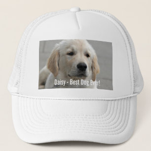 Personalised Golden Retriever Dog Photo and Name Trucker Hat