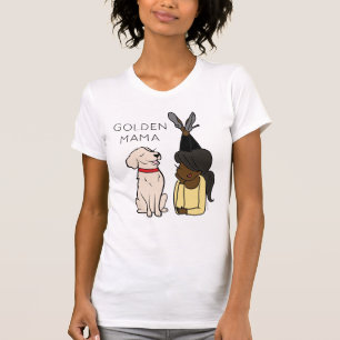 Personalised Golden Retriever Mama T-Shirt