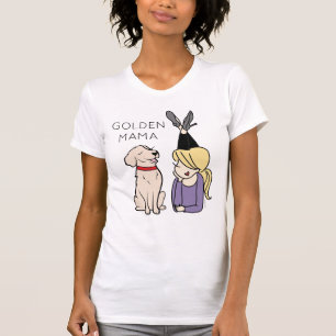 Personalised Golden Retriever Mama T-Shirt