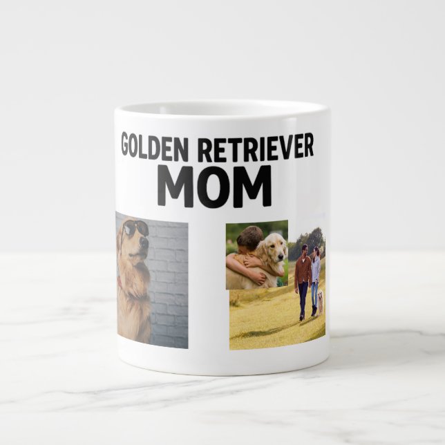 Personalised Golden Retriever Mum Mug - Custom (Front)